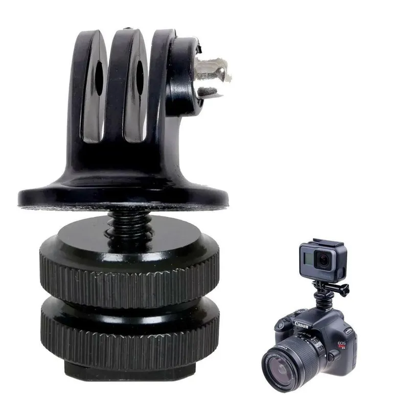 Adaptador Sapata E Tripé Para Câmeras Dslr E Gopro