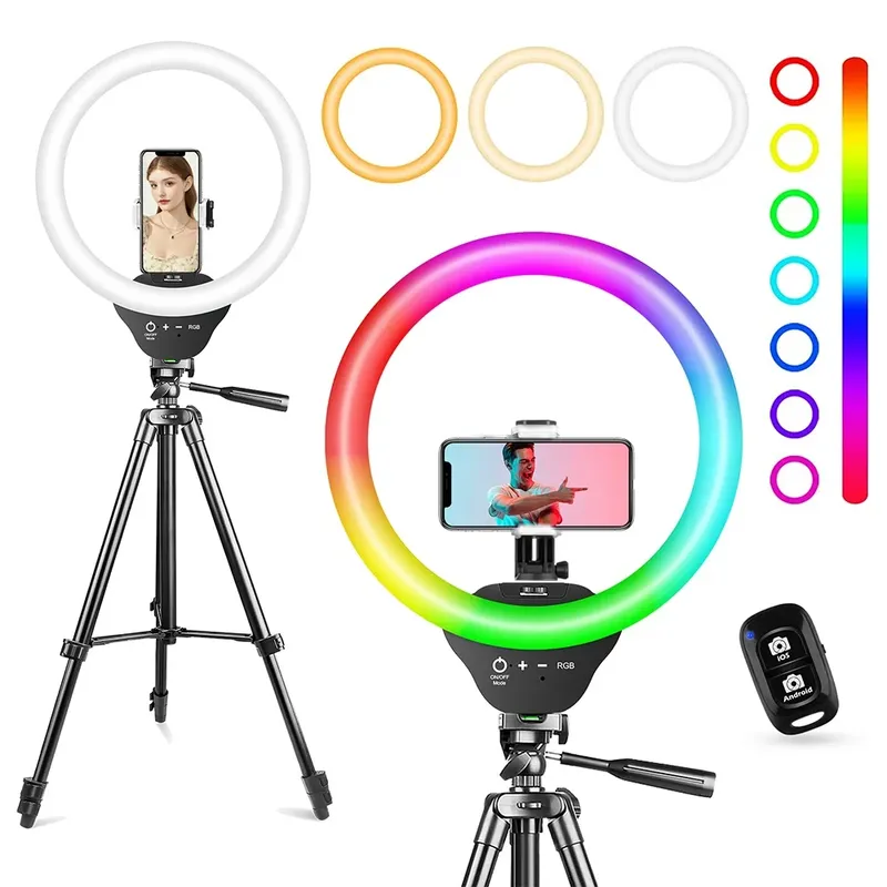 Sensyne 12" Ring Light & 50" Tripod (usb Powered) B0btxwsp65