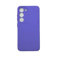 Capa Samsung S23 Silicone Aveludada Protege Ao Redor Da Câmera Colorida Case Capinha Anti Impacto S23:roxo