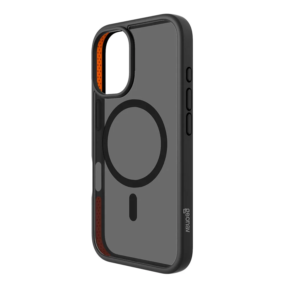 Capa Para Iphone 16 Pro Impact Pro Em Tpu E Policarbonato Preta - Geonav - Ipi16pbk