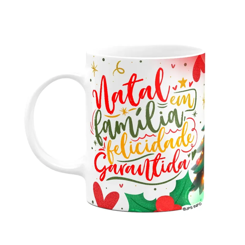 Caneca Divertida, Natal Em Família, Felicidade Garantida!