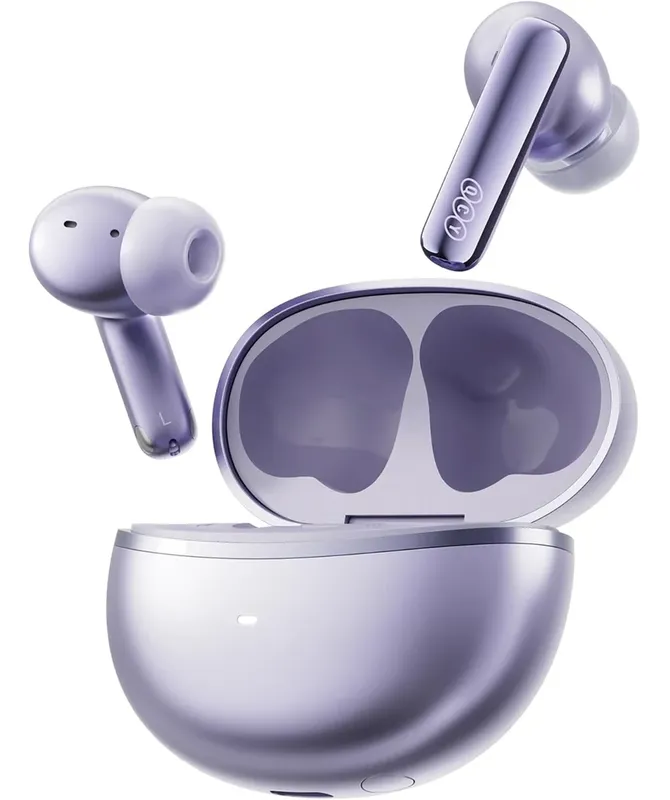 Fone De Ouvido Sem Fio Qcy Melobuds N70, Anc Cancelamento De Ruído Conexão Multiponto Ipx5 50h Roxo