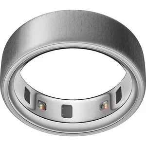 Anel Inteligente Oura Ring4 - Brushed Silver - Tamanho 10