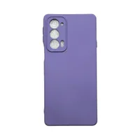 Capa Moto Edge 20 (normal) Silicone Aveludada Protege Câmera Colorida Capinha Anti Impacto Moto Edge 20:roxo