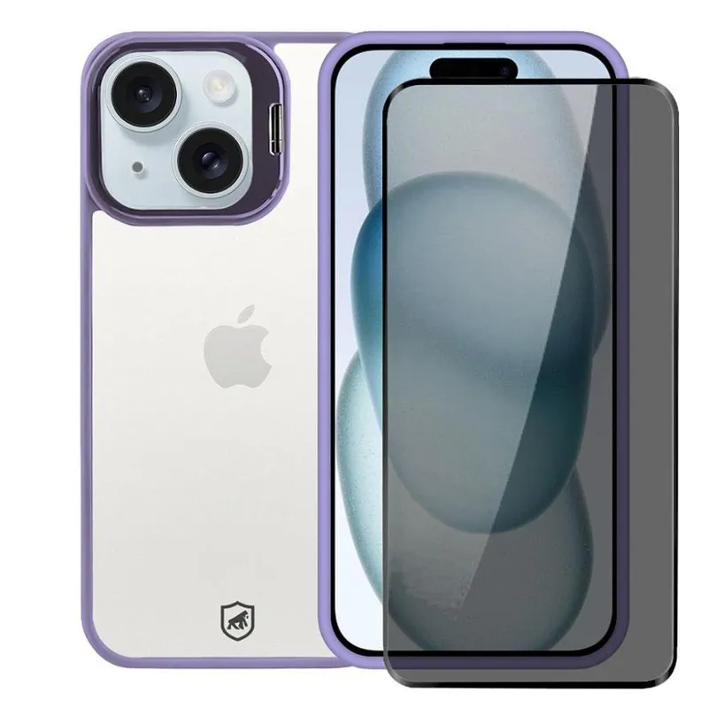 Kit Capa Gravity Preta E Película Ultra Safe Para Iphone 15 Pro Max - Gshield