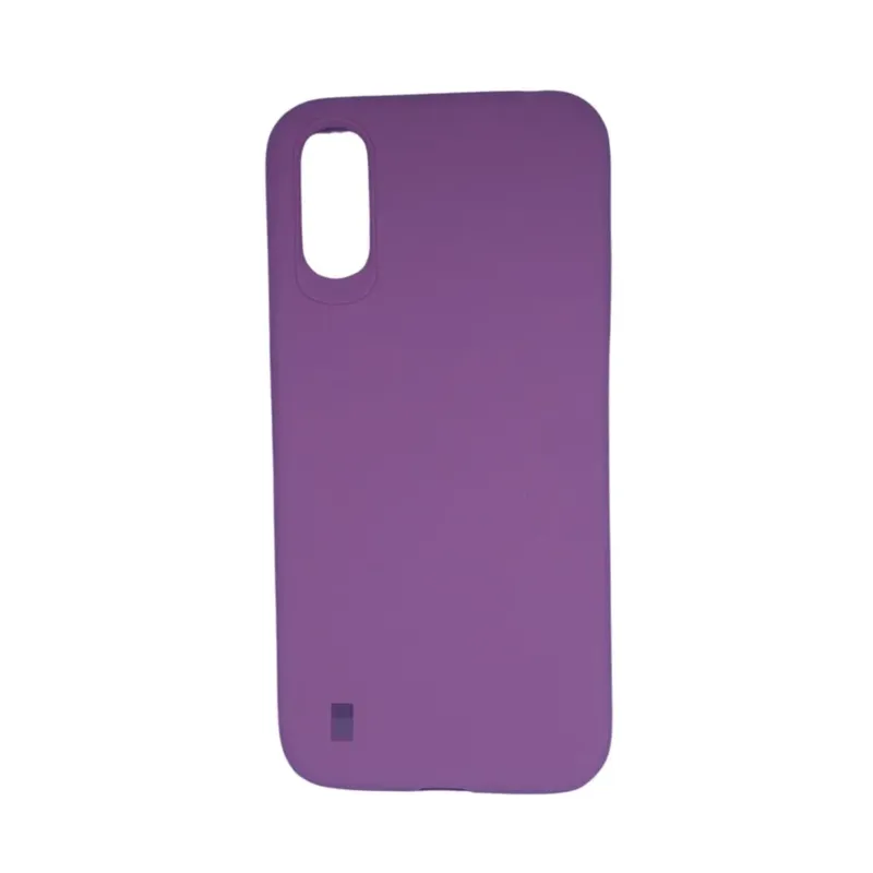Capa Capinha Case Galaxy A01 Emborrachada Ante Queda A01:roxo 3