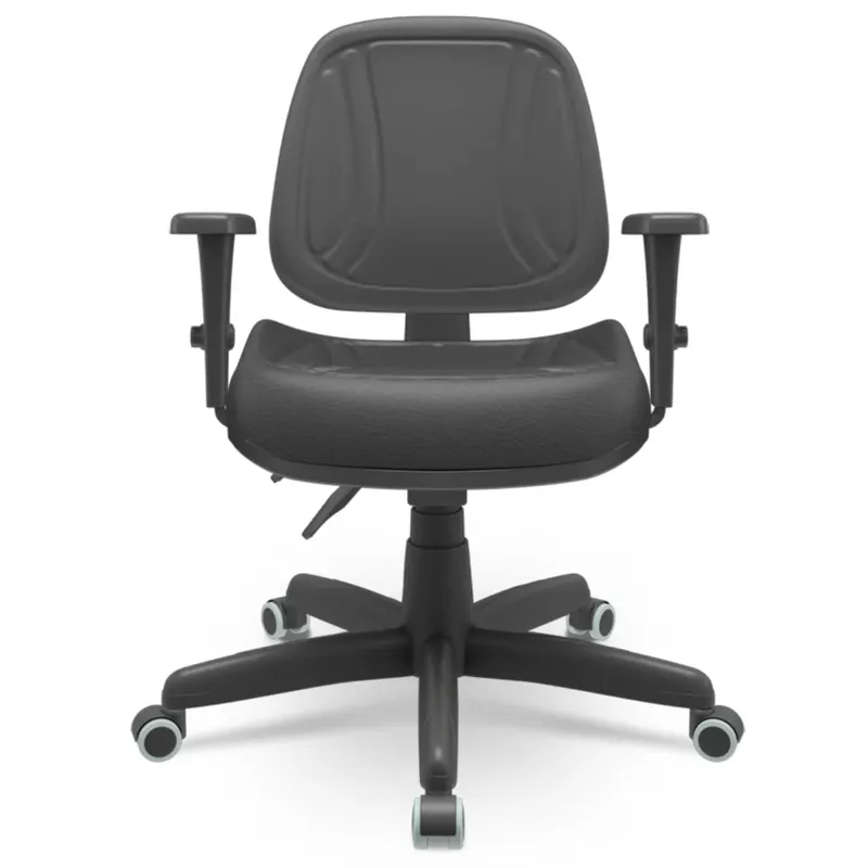 Cadeira Escritório Operativa Premium Executiva Plaxmetal Nr17 Braços 3d Backsystem Base Standart Diretor Preta