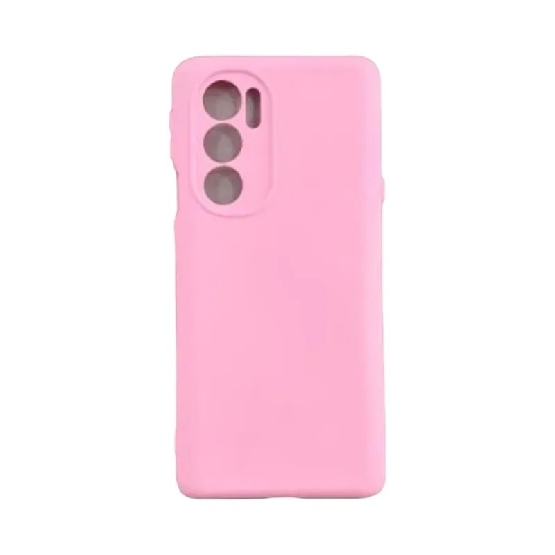 Capa Moto Edge 30 Pro Silicone Aveludada Protege Câmera Colorida Capinha Anti Impacto Mt Edge 30 Pro:rosa Claro