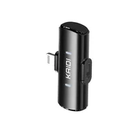Microfone Duplo Kaidi Kmf4-a Wireless Lightning Compatível Para Iphone