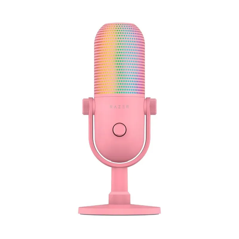 Microfone Razer Seiren V3, Chroma RGB, USB, Quartz - RZ1905060300