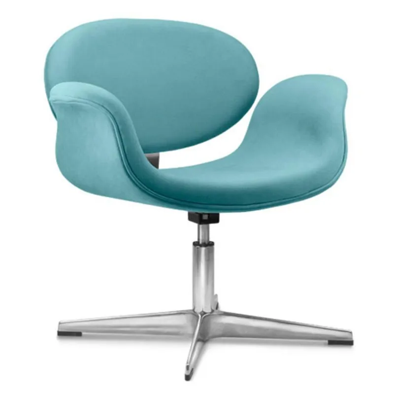 Poltrona Para Recepção De Escritório Linha Recepção City Azul Cor:azul
