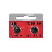 Pilha Alcalina LR44, Toshiba, 1.5v, Cartela Com 2 Unidades