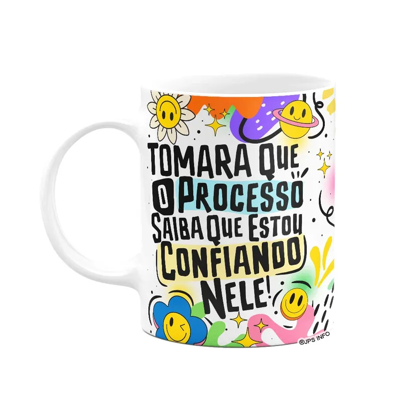 Caneca Divertida Vibes - Estou Confiando No Processo
