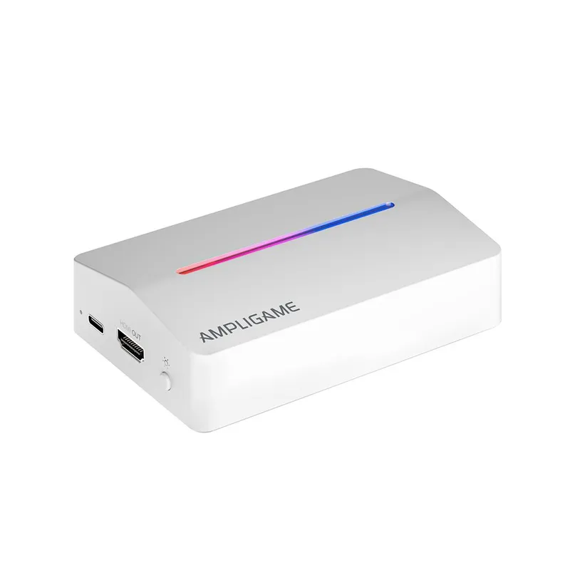 Placa de Captura Fifine V3, 1080p 60FPS, com Loop-out 4K, USB 3.0, RGB, Branca - V3W
