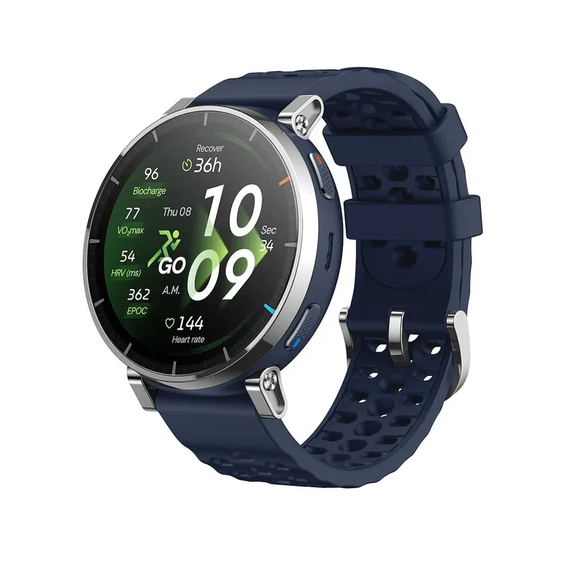 Smartwatch Amazfit Active 3 Premium - Atlas Blue (azul) Gps, Tela AmoLED De Safira 4gb, Resistência À Água 5 Atm,