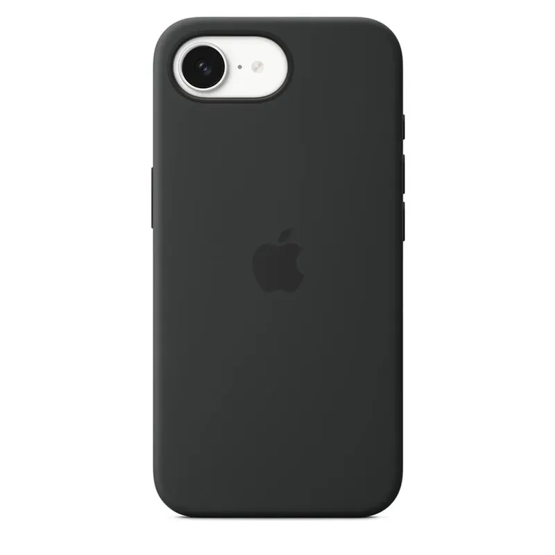 Capa De Silicone Para Iphone 16e – Preto