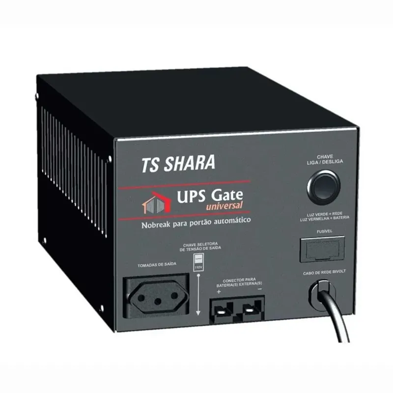 Nobreak Ts Shara Para Portao Automatico, Ups Gate, 1200va, sem bateria, Eng 12v, Bivolt - 4398