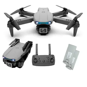 Drone Pro 4k E99 Pro Gravação Wifi 2.4g Com Três Baterias Cor:cinza