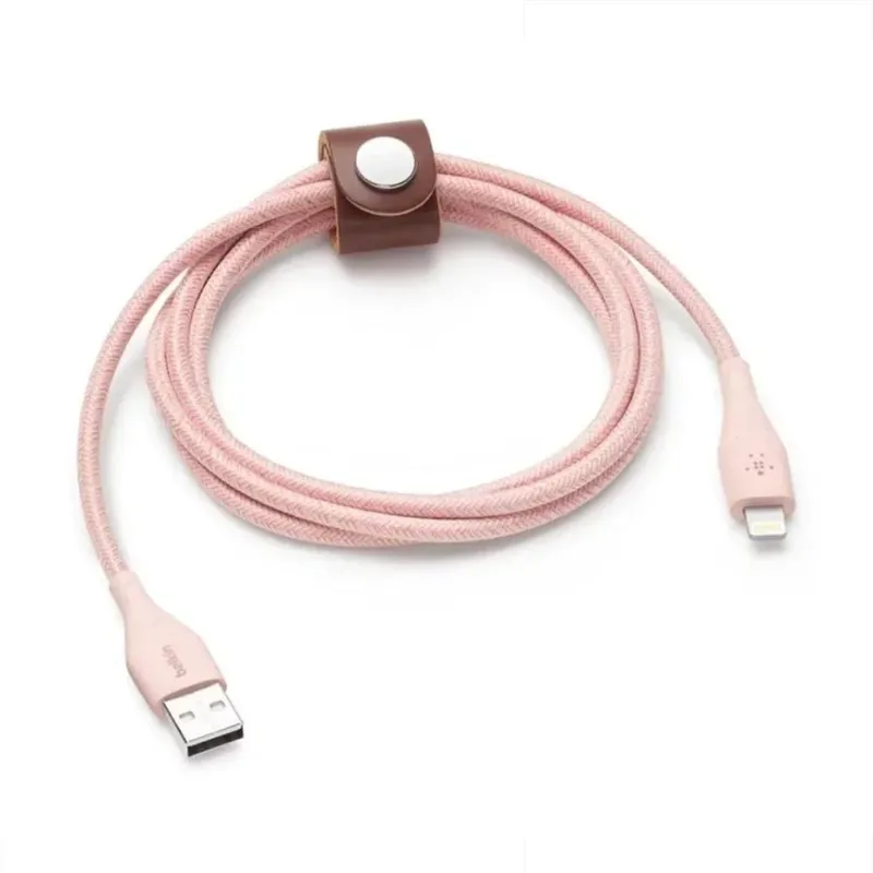 Cabo Belkin Boostcharge Duratek Lightning Usb-a 1,2m Rosa