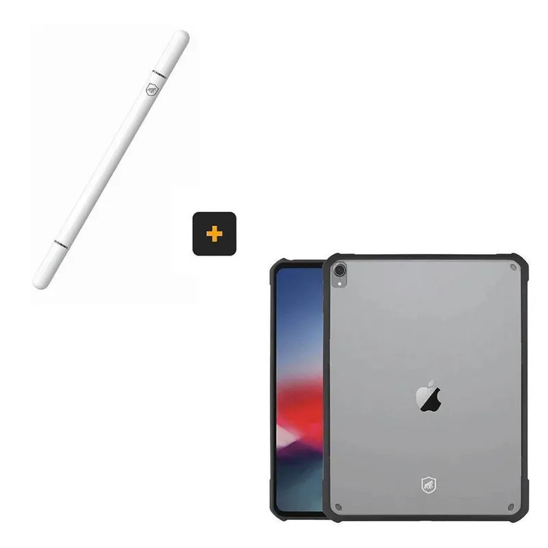 Kit Capa Dual Shock X E Caneta Dinamic Para Ipad Mini 4 / 5 (7.9) - Gshield