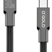 Cabo Turbo 180° Usb-c Para Iphone Lightning 30w A' Gold Cb90
