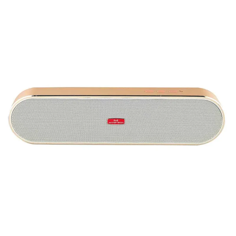Caixa De Som Bluetooth E Carregador PortÁTil 5w Dourado Maketech Bts15b