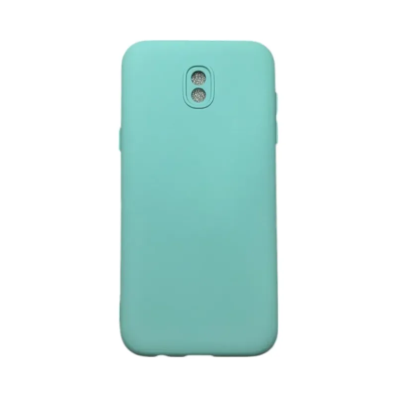 Capa Samsung J5 Pro Silicone Aveludada Protege Câmera Colorida Capinha Anti Impacto J5 Pro:turquesa