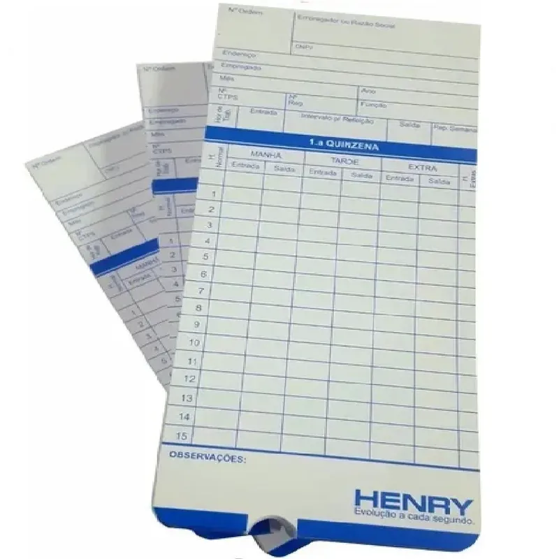Cartão Ponto Henry Vega S210 E Outros Circular C/100 Unid