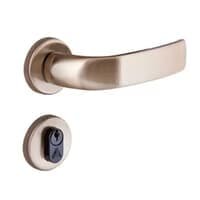 Fechadura Home Externa 55011 Roseta Bronze Latonado 55mm Aliança