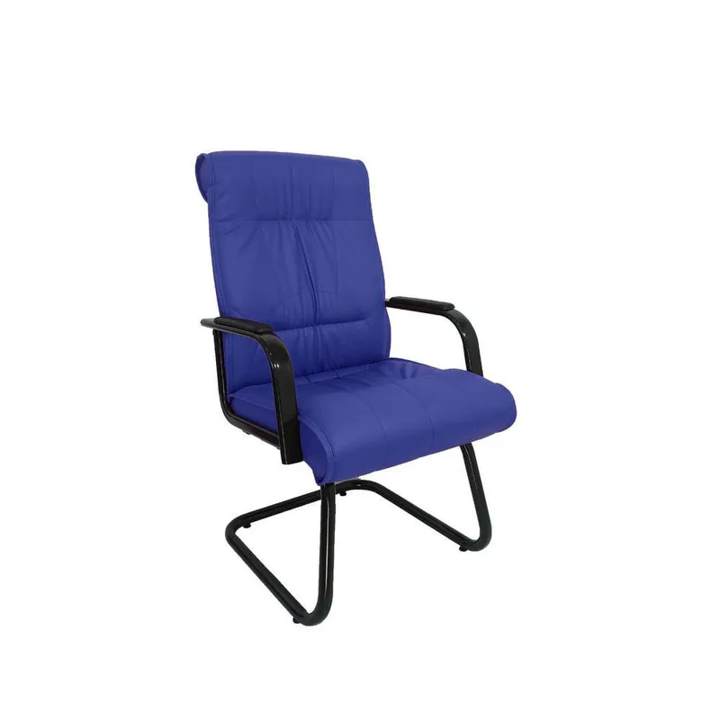 Cadeira Interlocutor Design Office Móveis, Linha Itália, Azul