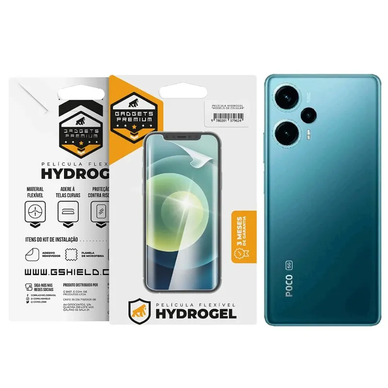 Película Gshield Para Xiaomi Poco F5, Traseira Hydrogel Hd