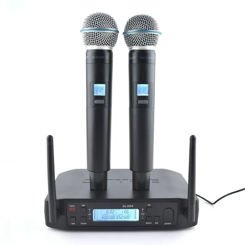 Microfone Sem Fio Shure Profissional Glxd4, Uhf, Duplo Cardióide