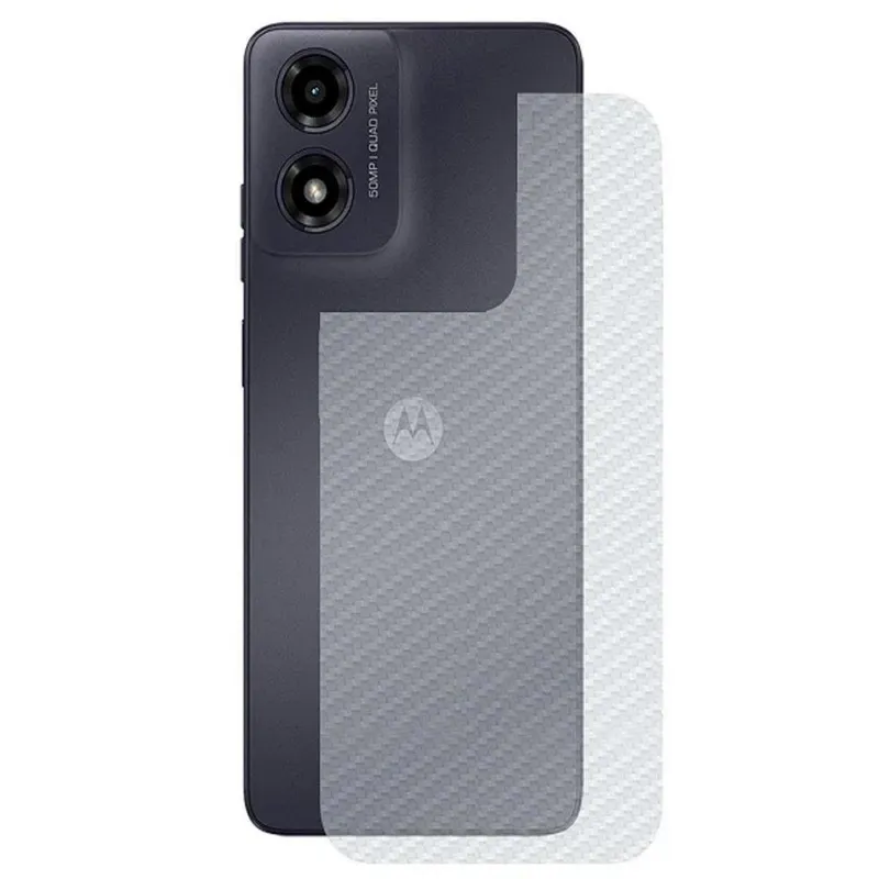 Película De Fibra De Carbono Verso Para Motorola Moto G34