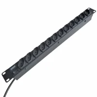 Régua Para Rack 19" Com 12 Tomadas 10a Bivolt Gabinete Metálico Cabo Certificado 1m F50122 Emplac