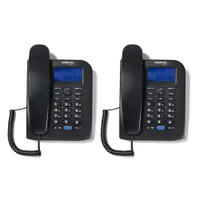 Kit 02 Telefones Com Fio Identificador Chamada Tc 60 Id Intelbras