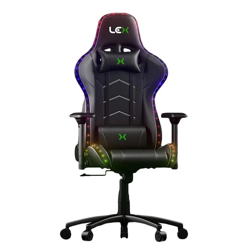 Cadeira Gamer Olympians Zeus LED RGB Preta