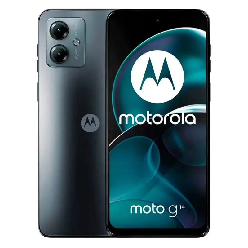 Smartphone Motorola Moto G14 Xt-2341-2 128GB 4gb Ram Dual Sim Tela 6.5" - Cinza Aço