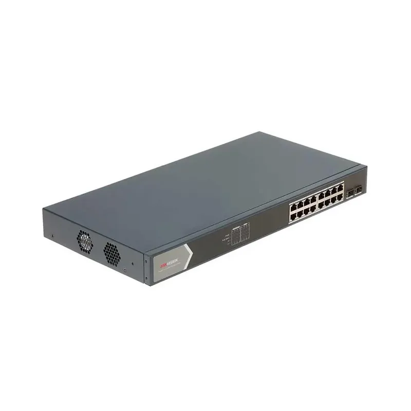 Switch Hikvision 16 Portas, 10/100/1000MBps, Gigabit Metalico - DS 3E0516-E