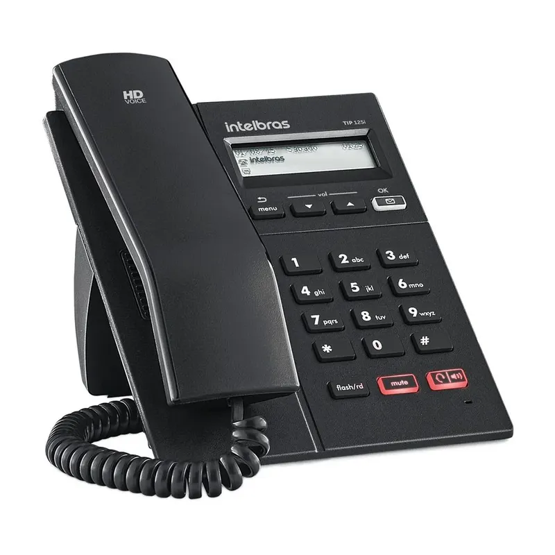 Telefone IP Voip Intelbras, Com Display Gráfico - TIP 125I