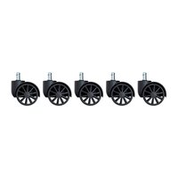 Kit Rodinhas Rodízio (PU 60mm) para Cadeira Gamer Husky Gaming Tempest 500, Tempest 700, Tempest 700 4D, Saucer 800 - KSHPR287