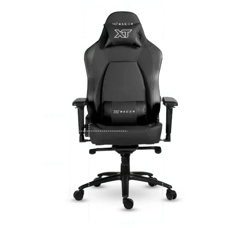 Cadeira Gamer XT Racer Fire Gun, Até 130Kg, Reclinável, Com Almofadas, Cilindro de Gás Classe 4, Couro PU, Preta - XTR-029