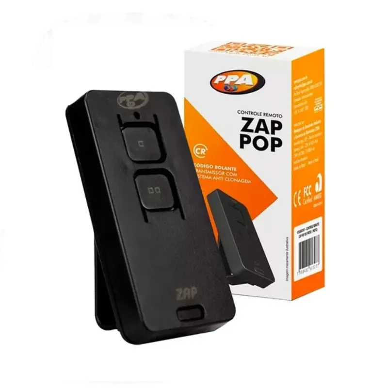 Controle Remoto Ppa Zap Pop 433mhz Dupla Tecnologia