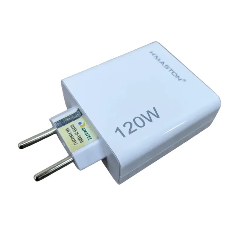 Carregador Turbo 120w Usb-c Usb-a Anatel
