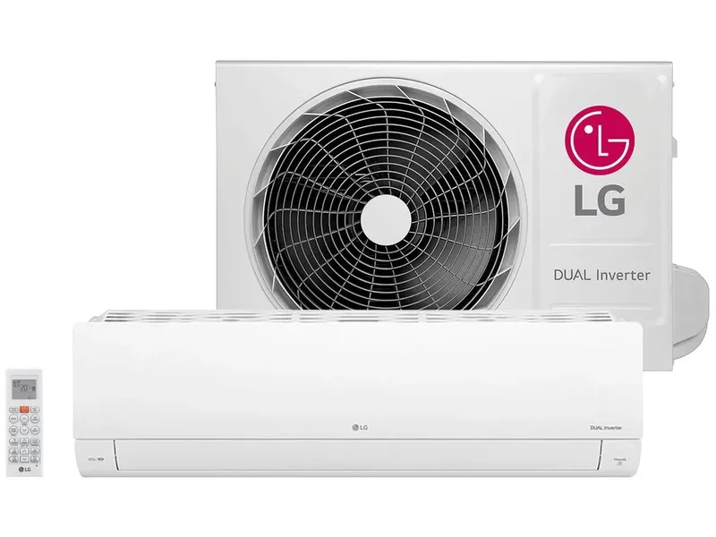 Ar Condicionado Split LG Dual Voice Inverter Hi Wall, 36000 Btu/h, 220V, Quente E Frio - S4nw36r43fb. Eb2gamz