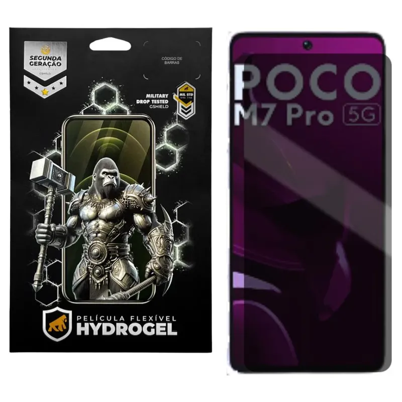 Película Para Xiaomi Poco M7 Pro - Privacidade Hydrogel - Gshield