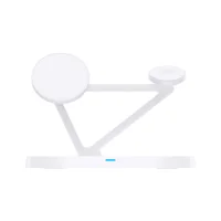 Suporte Carregamento Sem Fio Pisen Tp-c24 3-in-1 Branco