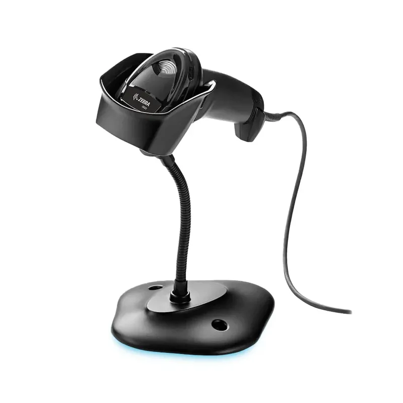 Zebra Leitor De Codigo De Barras Ds2208 Preto Com Suporte - Conexao Usb