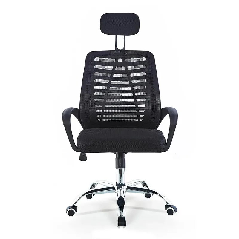 Cadeira Office, Evolux, até 120Kgs, Giratória, Tela Mesh, Com Suporte, Zebrada