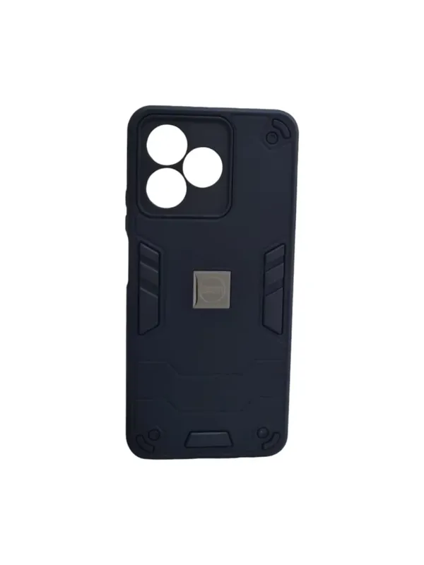 Capa Capinha Armadura Resistente Preta Para Realme Note 50 4g Anti Impactos