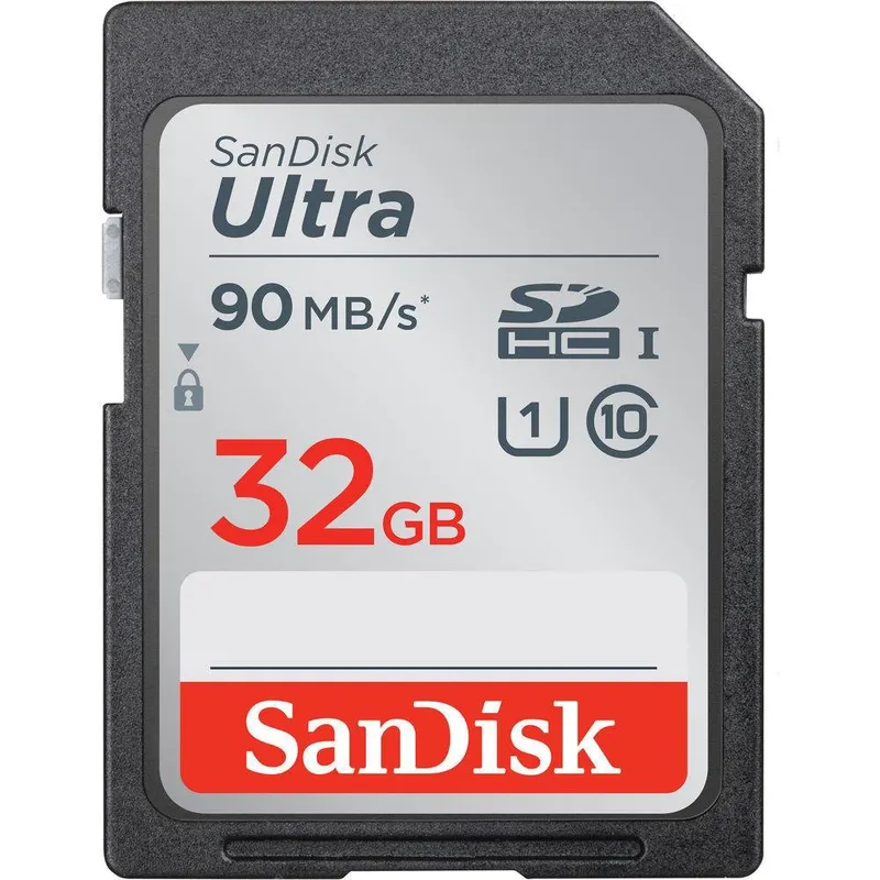 Cartão De Memória Sandisk, Sdhc Ultra, 32gb, 90 Mb/s